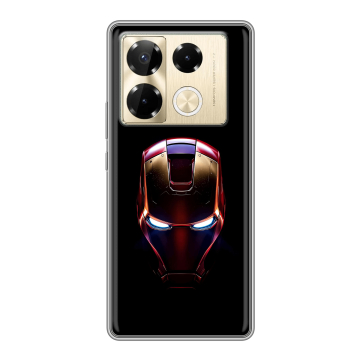 Силиконовый чехол на Infinix Note 40 Pro Plus 5G с принтом IronMan Железный человек