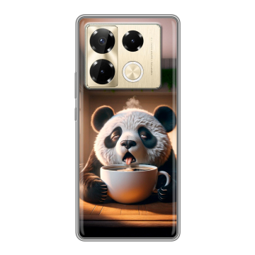 Силиконовый чехол на Infinix Note 40 Pro Plus 5G с принтом смешная панда Силиконовый чехол на Infinix Note 40 Pro Plus 5G с принтом смешная панда