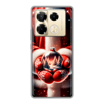 Силиконовый чехол на Infinix Note 40 Pro Plus 5G с принтом Новый год Силиконовый чехол на Infinix Note 40 Pro Plus 5G с принтом Новый год