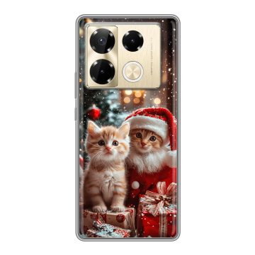 Силиконовый чехол на Infinix Note 40 Pro Plus 5G с принтом Новый год Силиконовый чехол на Infinix Note 40 Pro Plus 5G с принтом Новый год