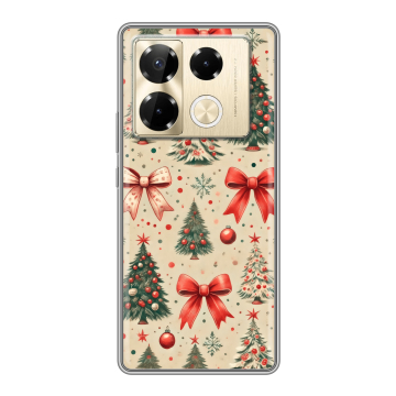 Силиконовый чехол на Infinix Note 40 Pro Plus 5G с принтом Новый год Силиконовый чехол на Infinix Note 40 Pro Plus 5G с принтом Новый год