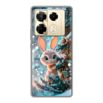 Силиконовый чехол на Infinix Note 40 Pro Plus 5G с принтом Новый год Силиконовый чехол на Infinix Note 40 Pro Plus 5G с принтом Новый год