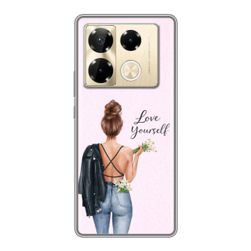 Силиконовый чехол на Infinix Note 40 Pro Plus 5G с принтом женский Силиконовый чехол на Infinix Note 40 Pro Plus 5G с принтом женский