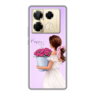 Силиконовый чехол на Infinix Note 40 Pro Plus 5G с принтом женский Силиконовый чехол на Infinix Note 40 Pro Plus 5G с принтом женский