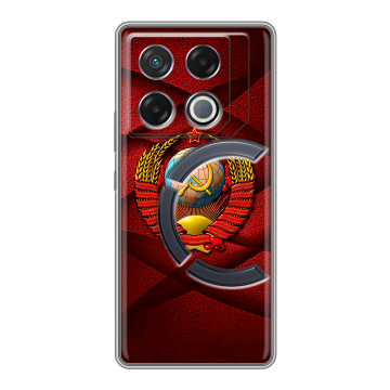 Силиконовый чехол на Infinix GT 20 Pro с принтом Герб СССР