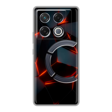 Силиконовый чехол на Infinix GT 20 Pro с принтом Яркие абстракции
