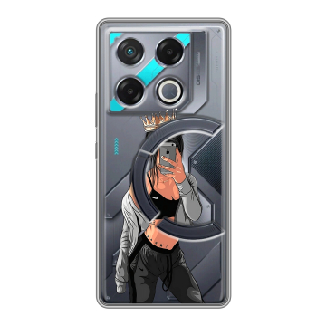Силиконовый чехол на Infinix GT 20 Pro с принтом Женские принты
