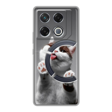 Силиконовый чехол на Infinix GT 20 Pro с принтом Коты