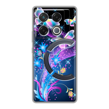 Силиконовый чехол на Infinix GT 20 Pro с принтом Бабочки