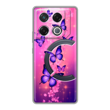Силиконовый чехол на Infinix GT 20 Pro с принтом Бабочки