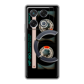 Силиконовый чехол на Infinix GT 20 Pro с принтом Кассета