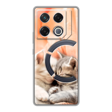 Силиконовый чехол на Infinix GT 20 Pro с принтом Котята