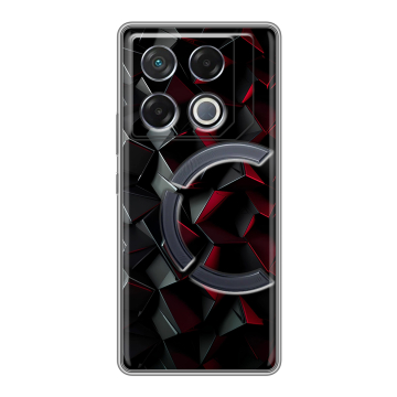 Силиконовый чехол на Infinix GT 20 Pro с принтом Абстракция