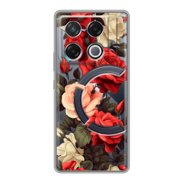Силиконовый чехол на Infinix GT 20 Pro с принтом Розы