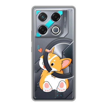Силиконовый чехол на Infinix GT 20 Pro с принтом Корги