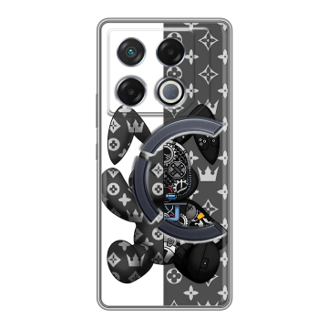 Силиконовый чехол на Infinix GT 20 Pro с принтом Луи робот