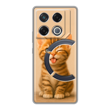 Силиконовый чехол на Infinix GT 20 Pro с принтом котенок