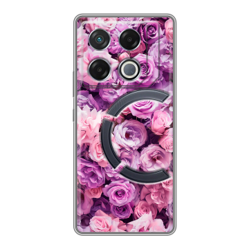 Силиконовый чехол на Infinix GT 20 Pro с принтом лавандовые розы