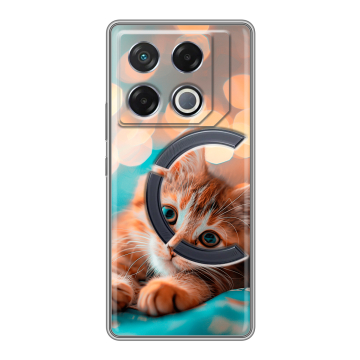Силиконовый чехол на Infinix GT 20 Pro с принтом котик