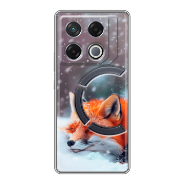 Силиконовый чехол на Infinix GT 20 Pro с принтом лиса