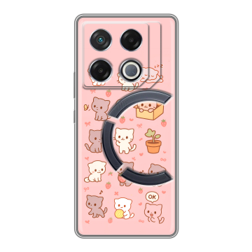 Силиконовый чехол на Infinix GT 20 Pro с принтом Hello Kitty Хелоу Кити