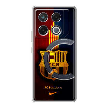 Силиконовый чехол на Infinix GT 20 Pro с принтом Барселона Barcelona