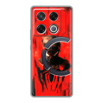 Силиконовый чехол на Infinix GT 20 Pro с принтом человек паук spiderman