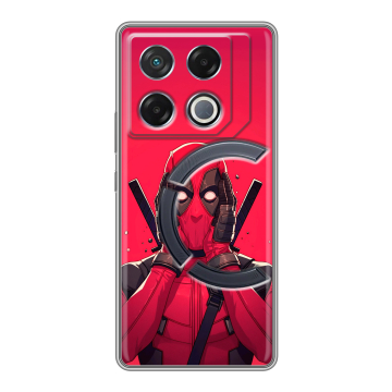 Силиконовый чехол на Infinix GT 20 Pro с принтом Дедпул Deadpool