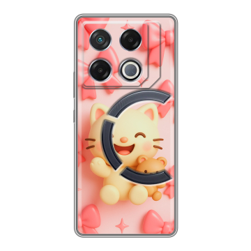 Силиконовый чехол на Infinix GT 20 Pro с принтом для девочек