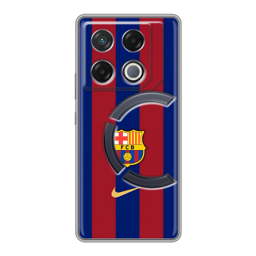 Силиконовый чехол на Infinix GT 20 Pro с принтом Барселона Barcelona