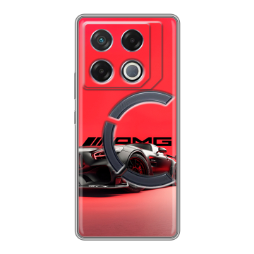 Силиконовый чехол на Infinix GT 20 Pro с принтом Мерседес Mercedes AMG