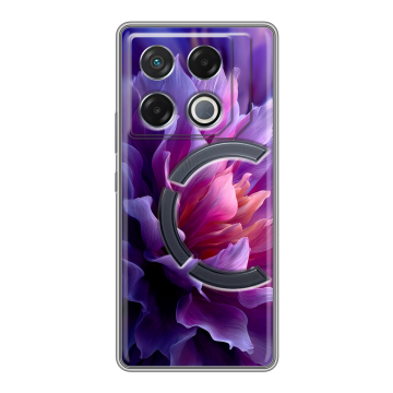 Силиконовый чехол на Infinix GT 20 Pro с принтом женский цветы