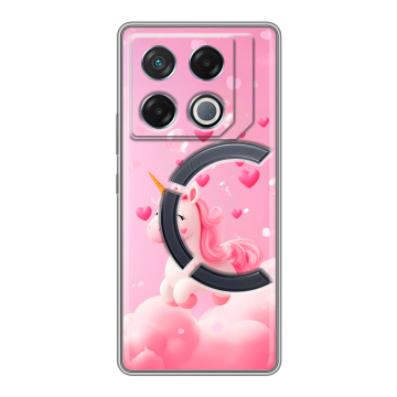Силиконовый чехол на Infinix GT 20 Pro с принтом Единорог