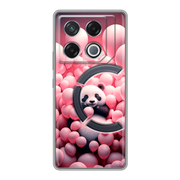Силиконовый чехол на Infinix GT 20 Pro с принтом Панда