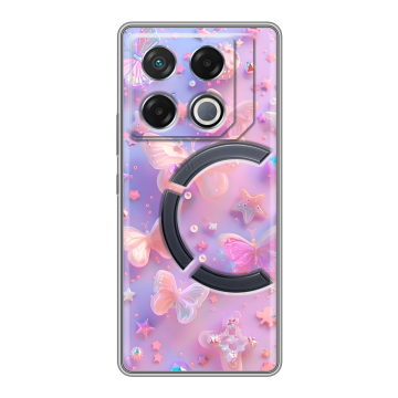 Силиконовый чехол на Infinix GT 20 Pro с принтом Бабочки