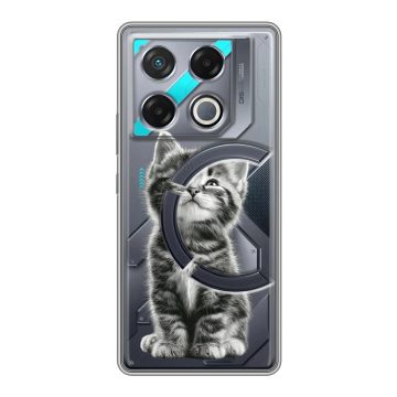 Силиконовый чехол на Infinix GT 20 Pro с принтом Котенок