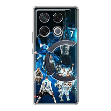 Силиконовый чехол на Infinix GT 20 Pro с принтом Реал Роналдо
