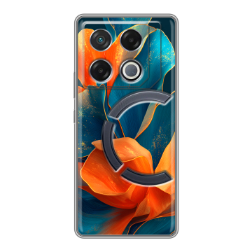 Силиконовый чехол на Infinix GT 20 Pro с принтом Цветы