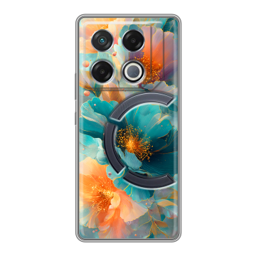 Силиконовый чехол на Infinix GT 20 Pro с принтом Цветы