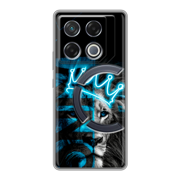 Силиконовый чехол на Infinix GT 20 Pro с принтом Король лев Силиконовый чехол на Infinix GT 20 Pro с принтом Король лев