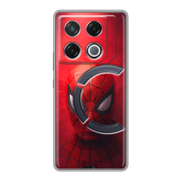 Силиконовый чехол на Infinix GT 20 Pro с принтом Spiderman Человек паук