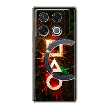 Силиконовый чехол на Infinix GT 20 Pro с принтом Squid Game Игра кальмара