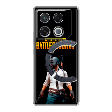 Силиконовый чехол на Infinix GT 20 Pro с принтом PUGB ПАГБ