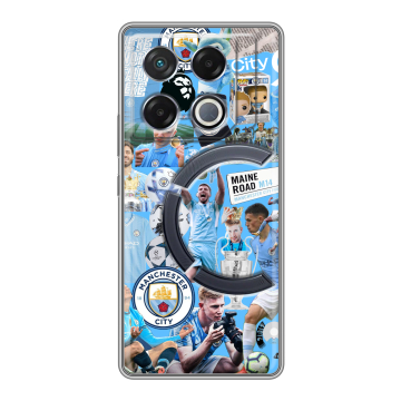 Силиконовый чехол на Infinix GT 20 Pro с принтом Man City Манчестер Сити Силиконовый чехол на Infinix GT 20 Pro с принтом Man City Манчестер Сити