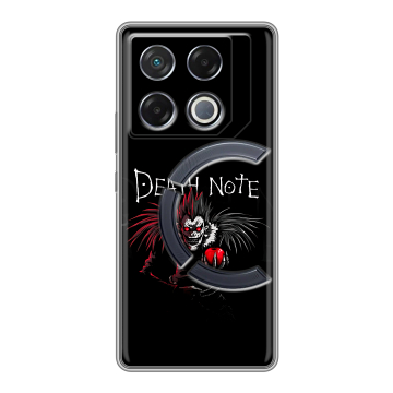 Силиконовый чехол на Infinix GT 20 Pro с принтом Death note Тетрадь смерти