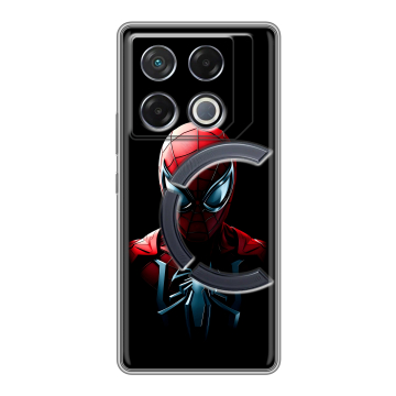 Силиконовый чехол на Infinix GT 20 Pro с принтом Spiderman Человек паук