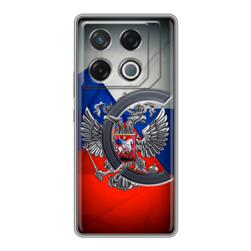 Силиконовый чехол на Infinix GT 20 Pro с принтом Флаг России