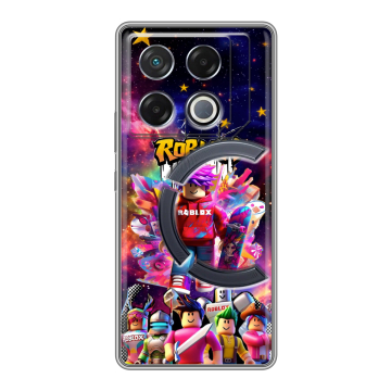 Силиконовый чехол на Infinix GT 20 Pro с принтом Roblox Роблокс
