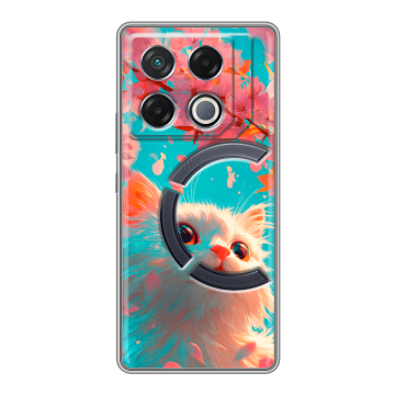 Силиконовый чехол на Infinix GT 20 Pro с принтом Красивый кот Силиконовый чехол на Infinix GT 20 Pro с принтом Красивый кот
