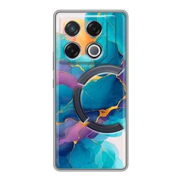 Силиконовый чехол на Infinix GT 20 Pro с принтом Мрамор блестки Силиконовый чехол на Infinix GT 20 Pro с принтом Мрамор блестки